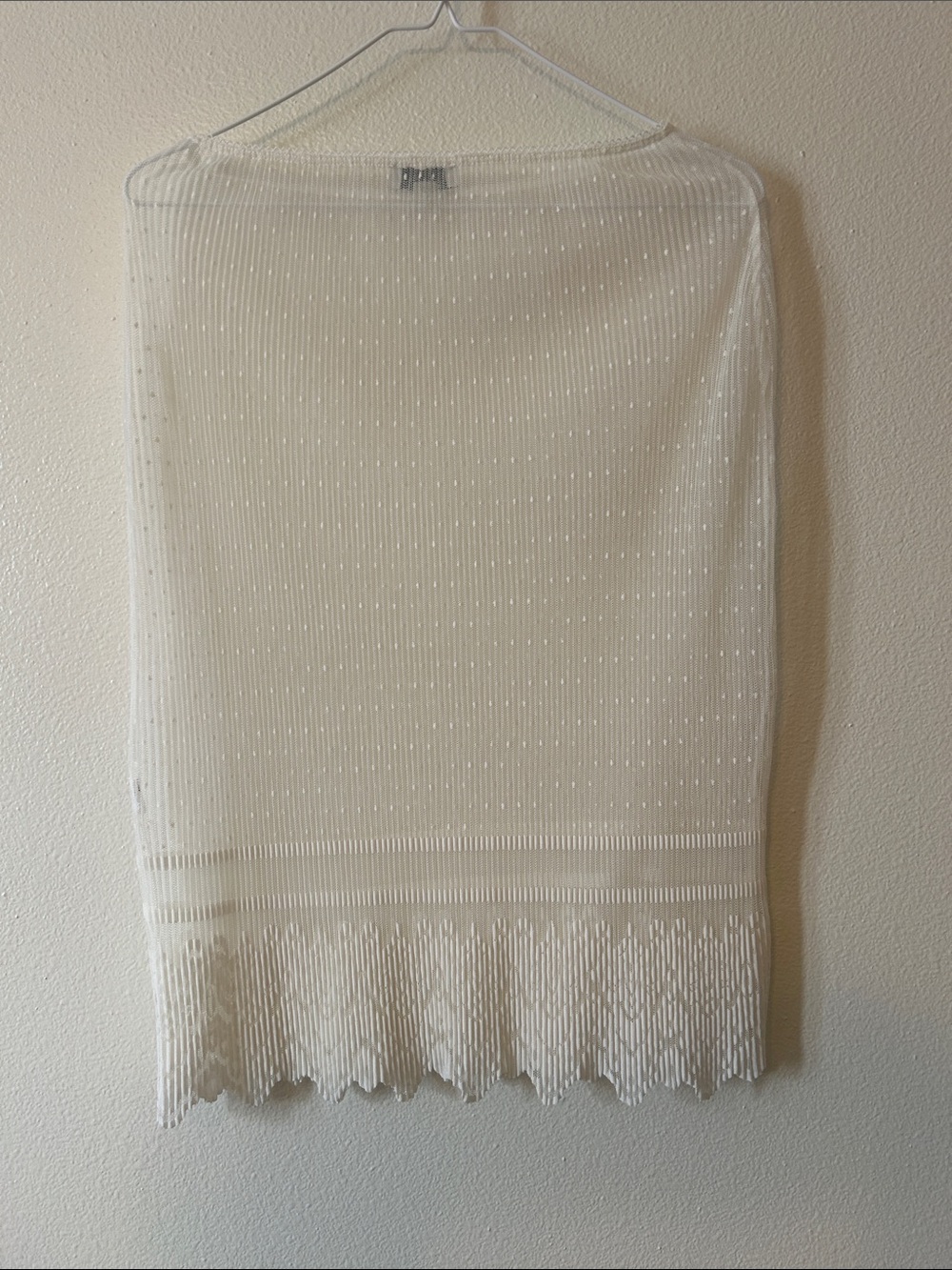 Topshop - Sheer Ivory Lace-Trim Skirt - Picture 6 of 7